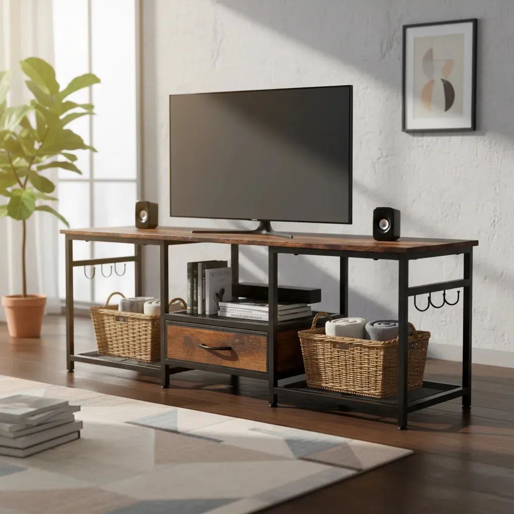 Móveis Industriais para Sala: Estilo Urbano com Aço e Madeira