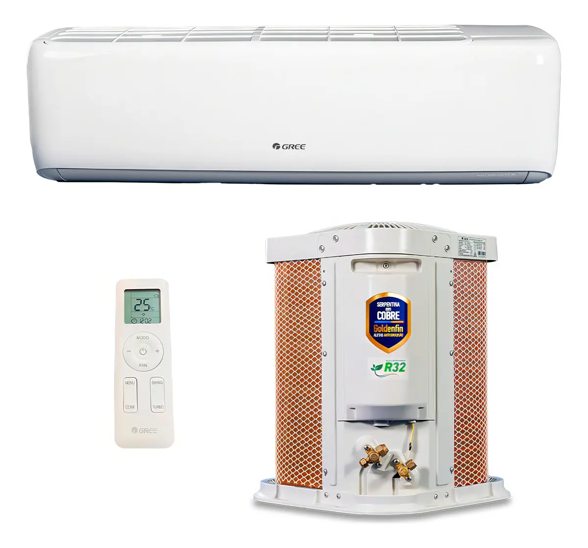 Ar Condicionado Split Gree G-Top Inverter 9000 BTU Frio Wi-Fi 220V