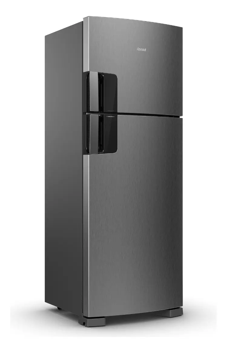 Geladeira Consul Frost Free 455L na cor inox com tecnologia Inverter e acabamento em aço escovado — foto 1