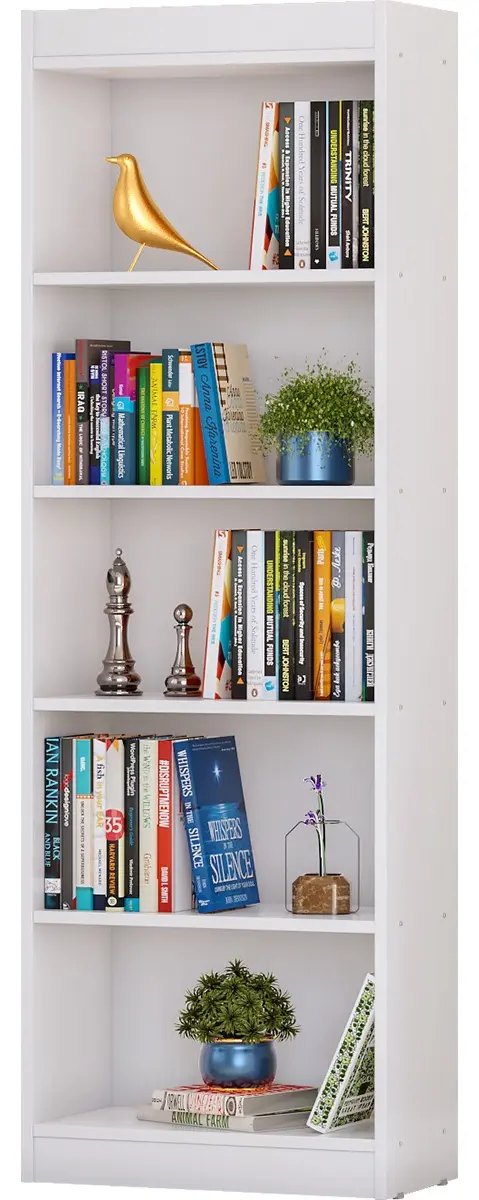Livreiro de mesa porta livros e revistas organizador nicho deco 177cm branco para escritório e quarto